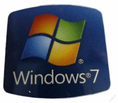 NÁLEPKA SAMOLEPKA Windows 7 na PC 20x20mm