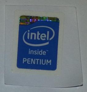 Nálepka, samolepka na počítač - Intel Pentium
