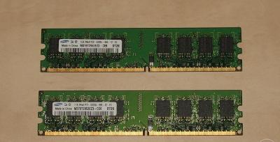 AKCE RAM 2Gb (2x1Gb KIT) DDR2 667Mhz, záruka