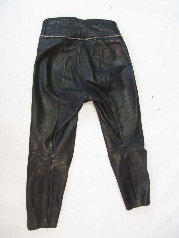Kožené kalhoty -  obvod pasu: 78cm - 6145 - Náhradní díly a příslušenství pro motocykly