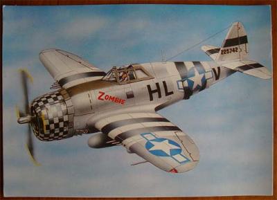 Pohlednice - P-47 B Thunderbolt