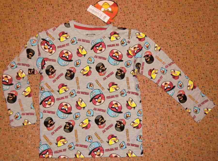 Pekné tričko Angry Birds Lindex veľ. 110/116- nové - Detské tričká