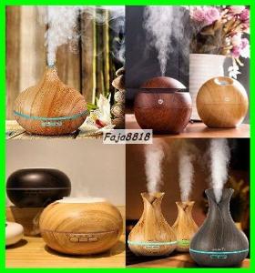 Zvlhčovač vzduchu / olejový difuzér / aroma lampa - imitace dřeva