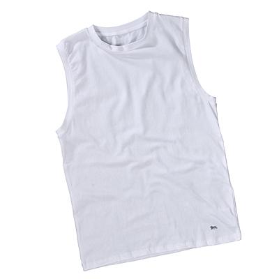 Bílé přiléhavé tričko Lonsdale bez rukávů, velikost M