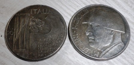TALIANSKO 20 lire Mussolini replika *185 - Numizmatika