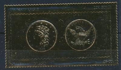 Staffa Skotsko Eagle Dobrá zlatá známka