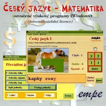 Matematika a český jazyk - výukové programy na DVD
