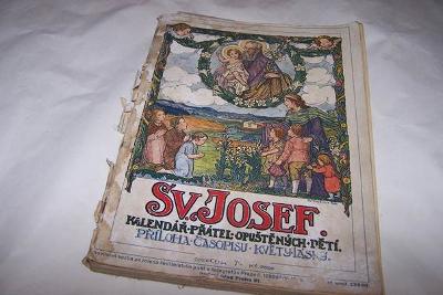 KALENDÁŘ SVATÝ JOSEF r.1939 /Kš22/