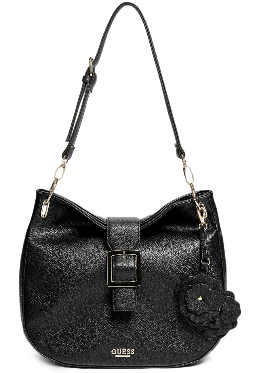 Luxusná čierna kabelka Guess - Delta Hobo Bag - 1749kč - Dámske kabelky