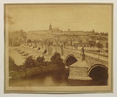 Fr. Fridrich - Karlův most a Hrad 1870 - (H91)