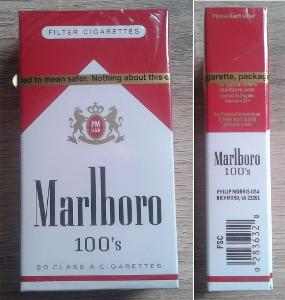 Sběratelské cigarety ameriky Marlboro bez varovných obrázků USA dlouhé