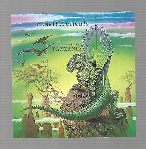 TANZÁNIE 1774 (bl.250) Dinosauři 1994 DIMETRODON