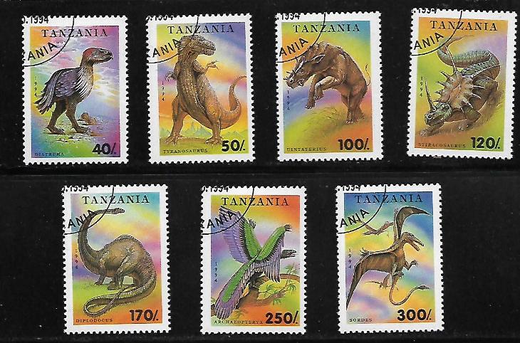 TANZÁNIE 1767-73 Dinosauři 1994 kompletní serie