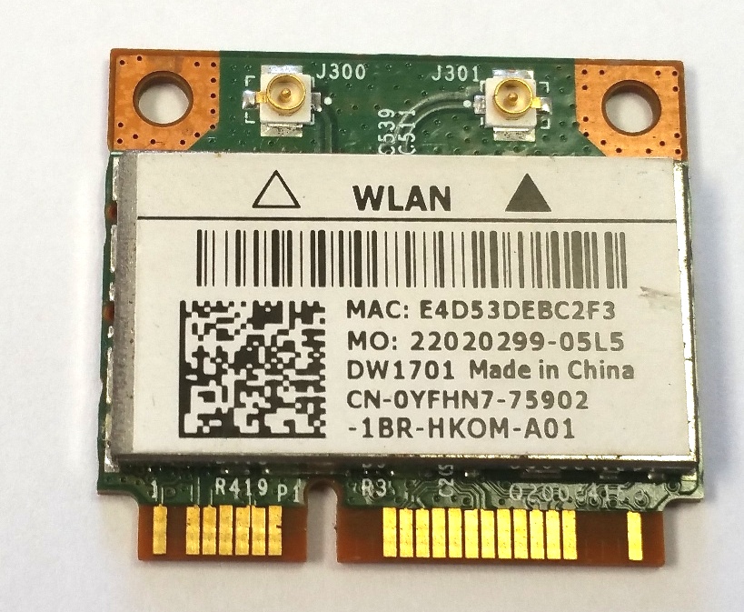 Wifi modul + BT BCM94313HMGB z Dell Inspiron N4050 - Notebooky, príslušenstvo