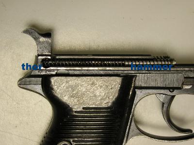 1ks pružina + čep pistole WALTHER P38  LUGER 9mm 