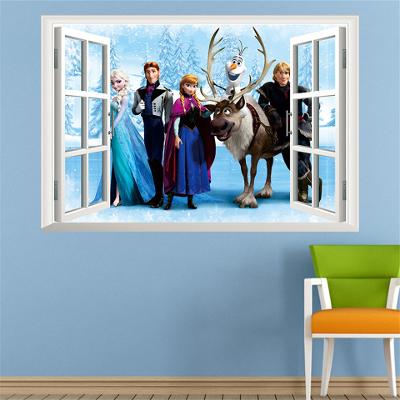 Ledové království / Frozen - samolepka na zeď 3D