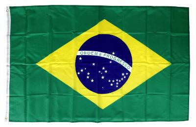 vlajka Brazílie - 90x150cm polyester SUPER CENA
