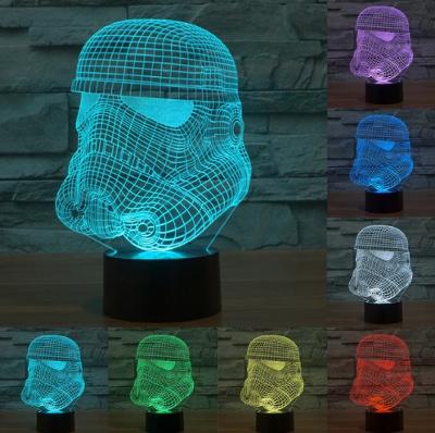 Star Wars - LED lampa 3D, různé barvy
