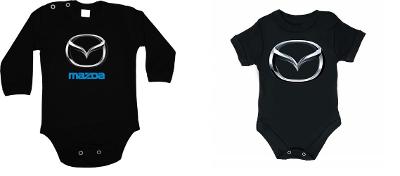 Mazda logo - dupačky, body vel. 3,6,9,12,18,24 m