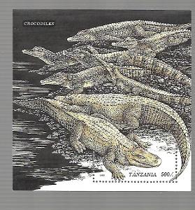 TANZÁNIE 2281(bl.316) Krokodýli   **