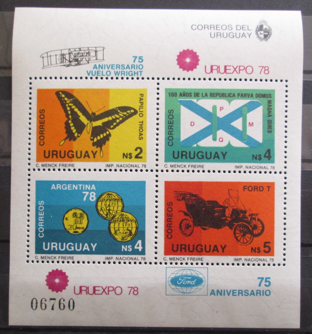 Uruguaj 1978 URUEXPO Mi# Block 40 Kat 18€ 1173 - Známky