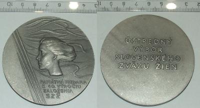 Medaile - Instituce - SZŽ - Slovensko