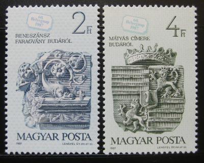 Maďarsko 1987 Den známek Mi# 3918-19 0334