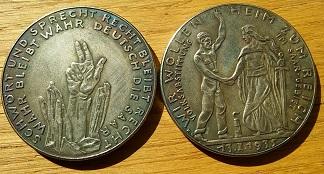 NĚMECKO ŘÍŠE medaile 1935 recht kopie *223