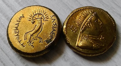 Antická minca pozlátená kópia M-0784 - Zberateľstvo