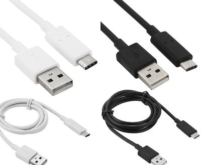 Kvalitní černý datový a nabíjecí kabel USB typ C