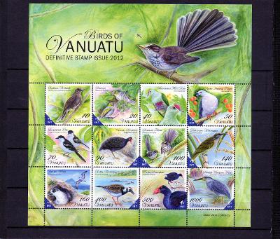 Vanuatu-Ptáci 2012**  Mi.1464-1475 / 64 €