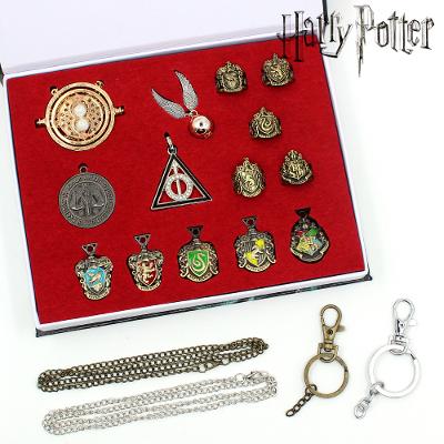 Harry Potter - sada broží, přívěšků a prstenů
