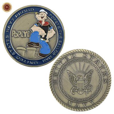 Pepek námořník - pamětní mince US Navy, sada 3 ks