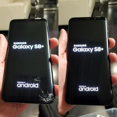 Samsung Galaxy S8+ plus profesionální oprava rozbitého skla displeje
