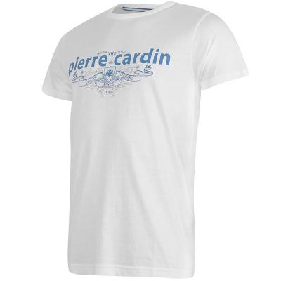 Pánské bílé tričko PIERRE CARDIN, velikost 3XL (XXXL)