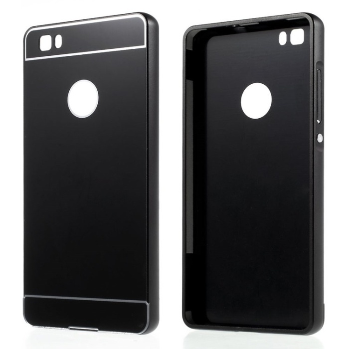 Elegantné čierne hliníkové púzdro zadný kryt Samsung Galaxy A5 2016 - undefined