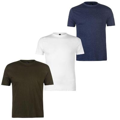 Pánské modré, khaki a bílé tričko (3 kusy) , velikost 4XL (XXXXL)