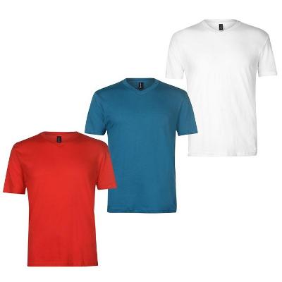 Pánské modré, červené a bílé tričko (3 kusy) , velikost 3XL (XXXL)