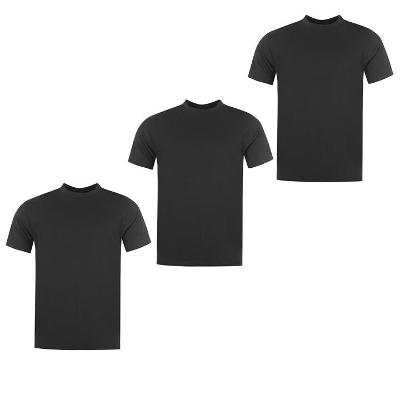 Pánské černé tričko (3 kusy v balení) , velikost 2XL (XXL)