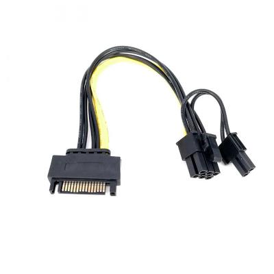 Napájecí redukce grafické karty SATA na 6-pin nebo 8-pin VGA