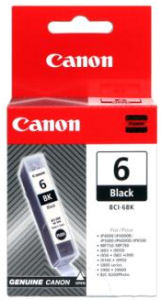 Canon BCI-6Bk originálna atramentová náplň Čierna S-800, 820, 900 (12z) - Tlačiarne, príslušenstvo