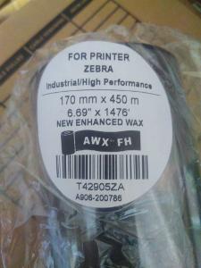Ribbon pro tiskárny zebra AWX FH 170mm x 450m