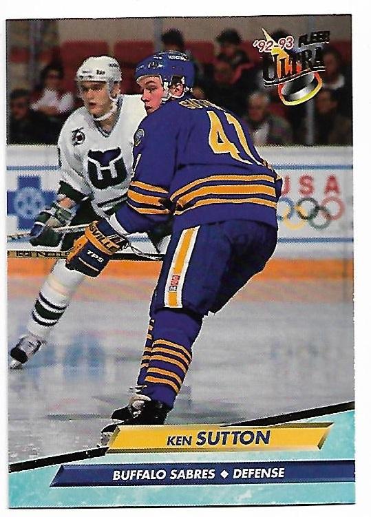 KEN SUTTON 1992-93 ULTRA - Hokejové karty