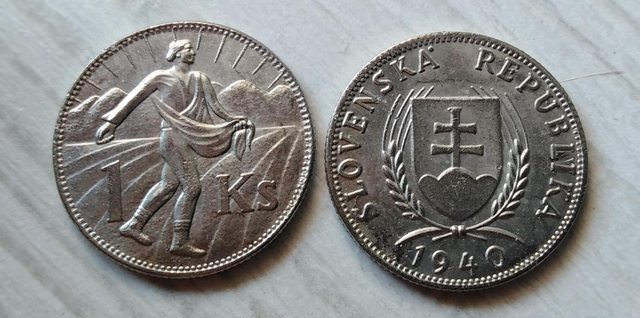 SLOVENSKO 1 koruna 1940 kópia RR M-0139 - Zberateľstvo