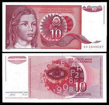 10 dinar YUGOSLAVIE  1990 UNC p103