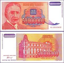 50000000 dinar YUGOSLAVIE  1993 UNC p133