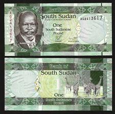 1 libra Jižní Sudán  2011 UNC  p5