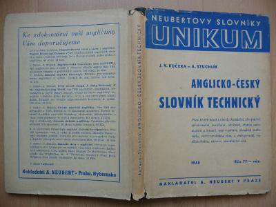 Anglicko-český slovník technický - J. V. Kučera / A. Stuchlík - 1948
