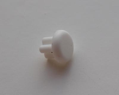 Záslepka krytka audio konektora 3,5mm jack - krátka - biela
