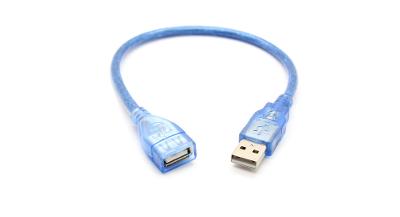 Prodlužovací USB kabel A/A 15cm - TV, divx player
